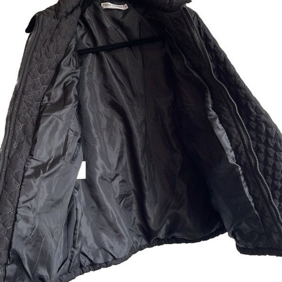 CASA Donna Black Quilted Jacket (M) - Picture 5 of 6